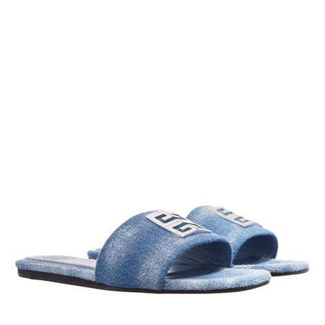 givenchy blue fur slides|givenchy flat mules.